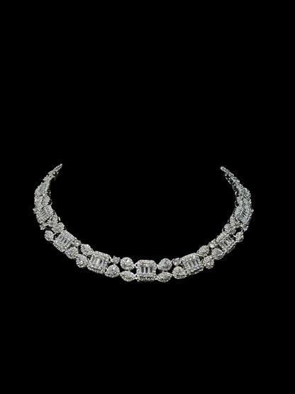 ANNA BAGUETTE DIAMOND NECKLACE N-1047