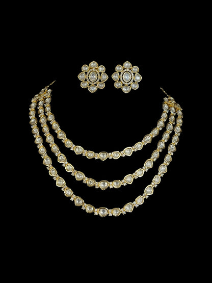 SHANIYA KUNDAN LAYER NECKLACE