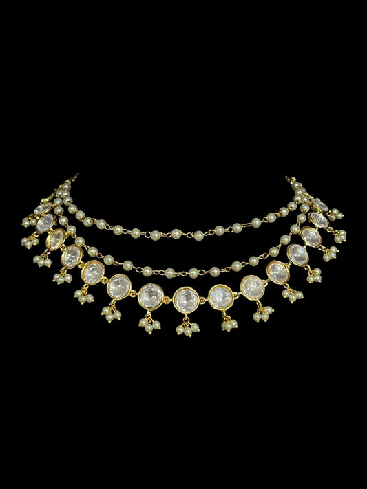 NAYRA KUNDAN PEARL NECKLACE