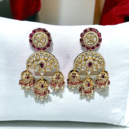 OESHI KUNDAN EARRING