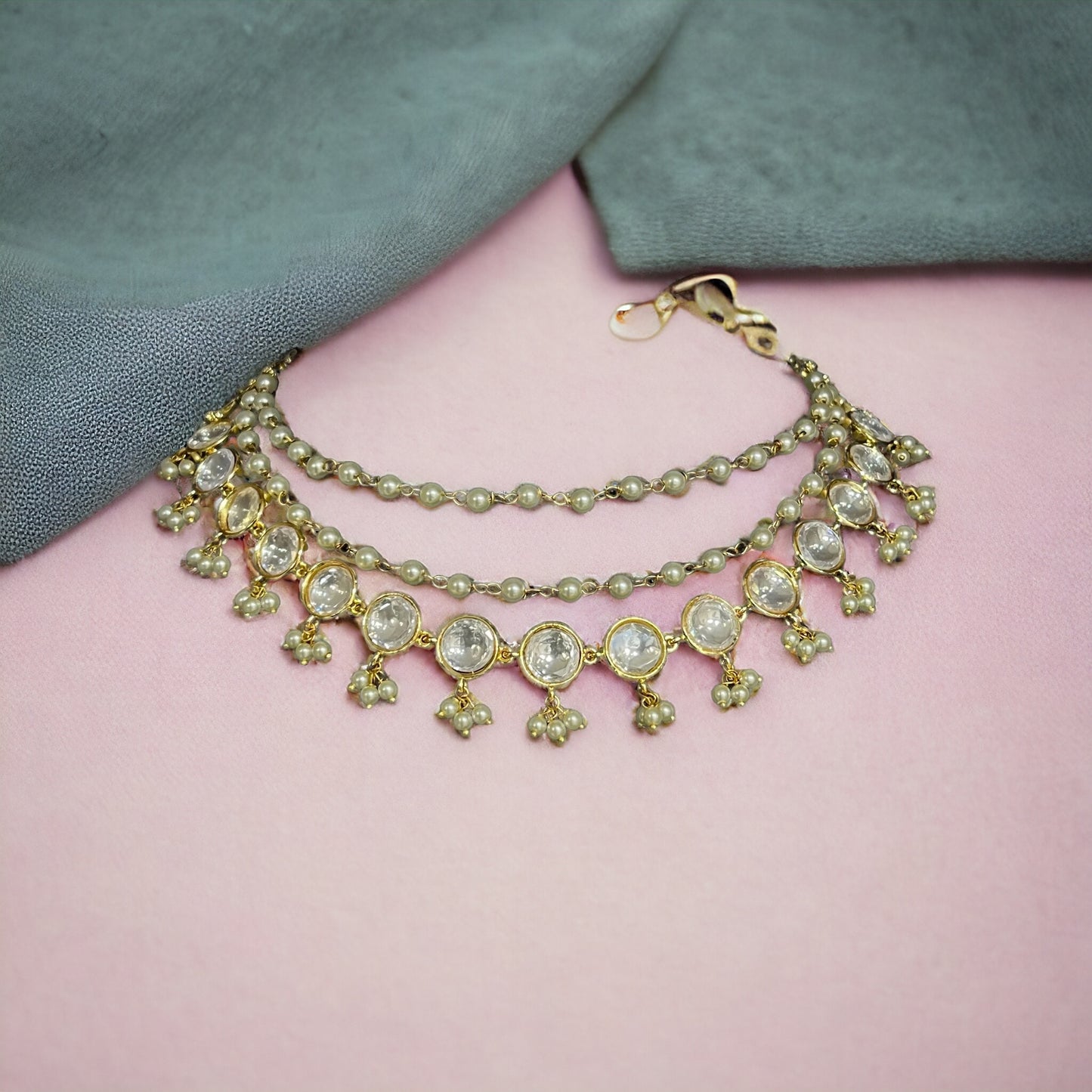 NAYRA KUNDAN PEARL NECKLACE