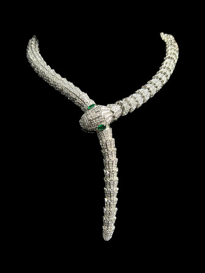 HUMA SNAKE DIAMOND NECKLACE