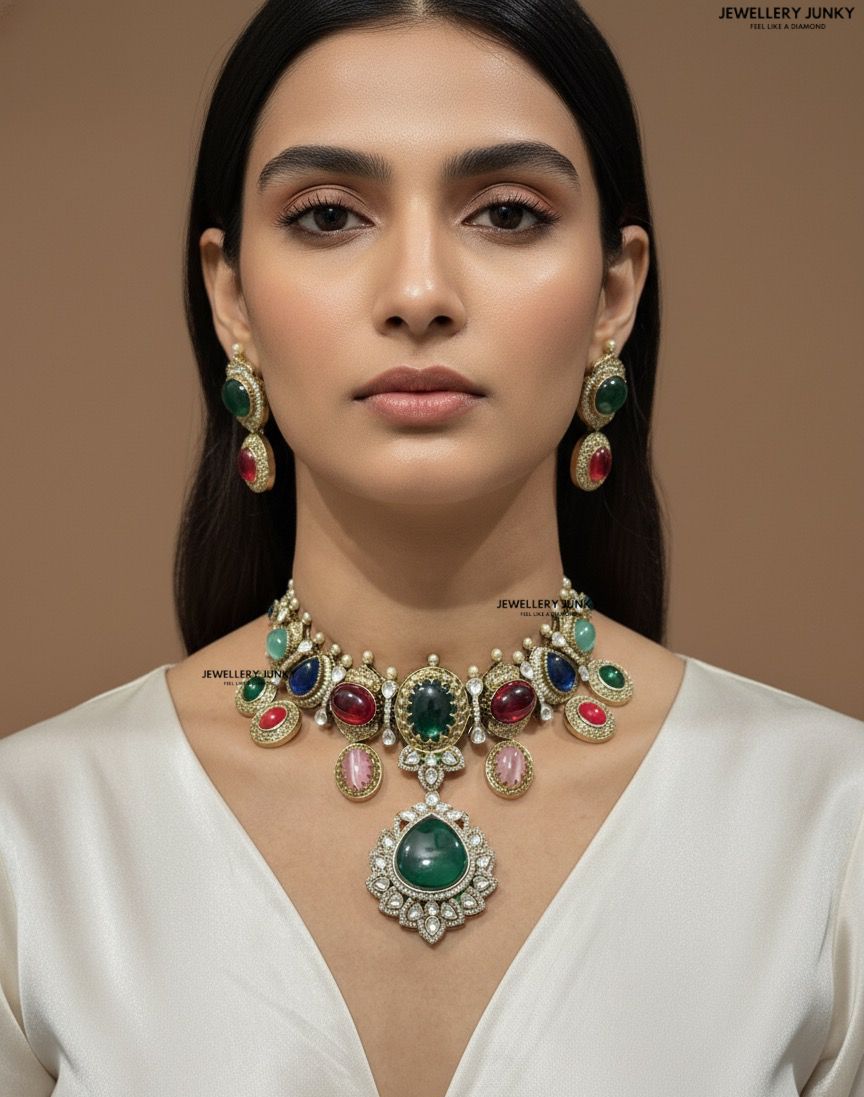 AFAF KUNDAN NECKLACE