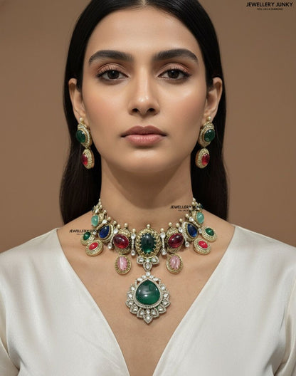 AFAF KUNDAN NECKLACE