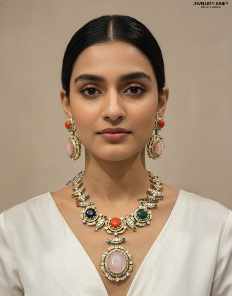 GHINA KUNDAN NECKLACE