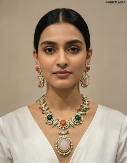 GHINA KUNDAN NECKLACE