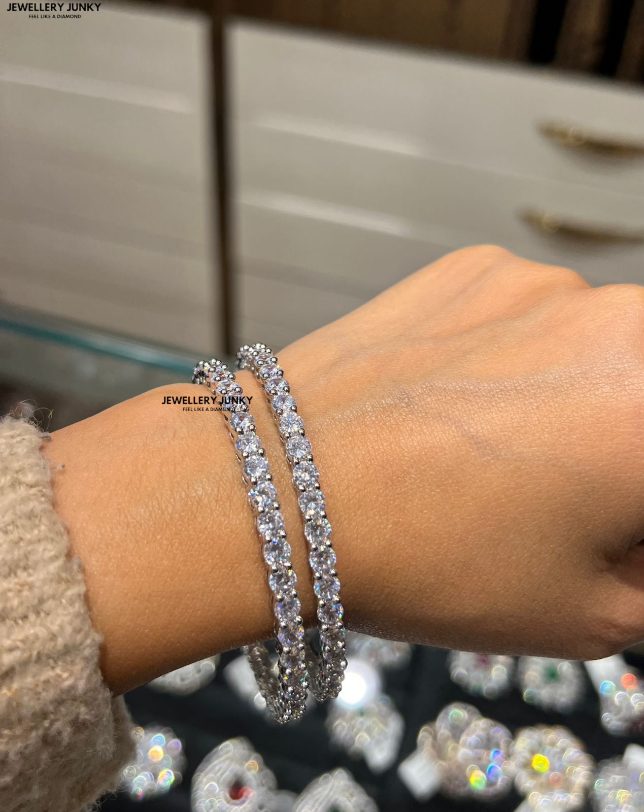 BARUNI DIAMOND BANGLES