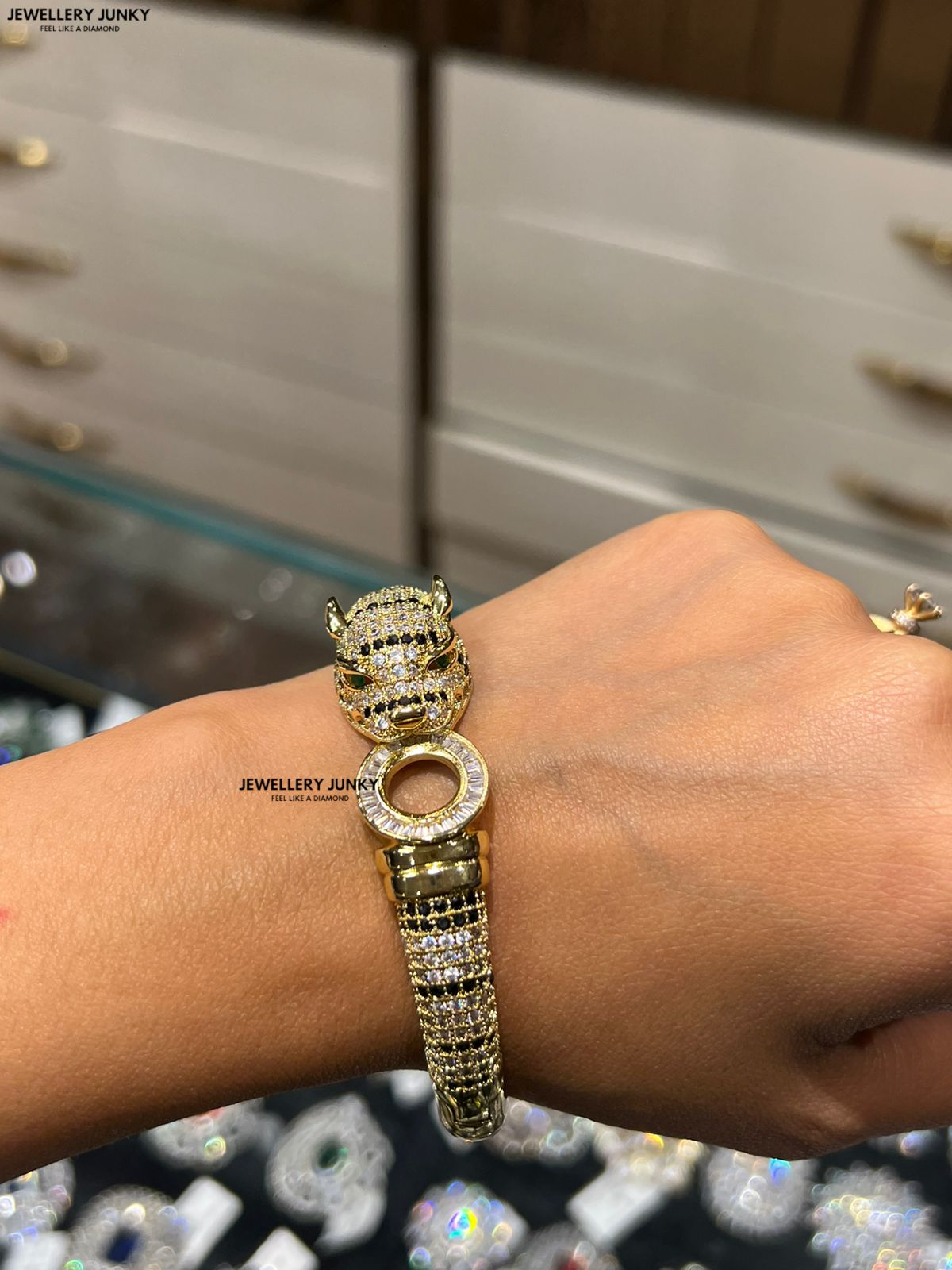 BIANCA DIAMOND LEOPARD BRACELET