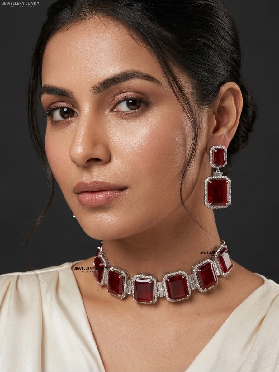 VAYANI CUSION DIAMOND NECKLACE