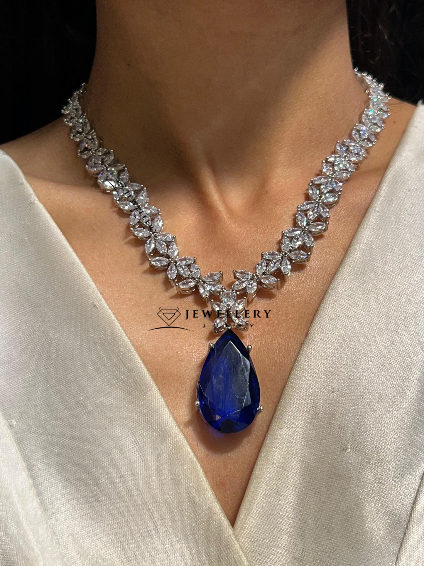 AAHANA CZ DIAMOND NECKLACE N-1442