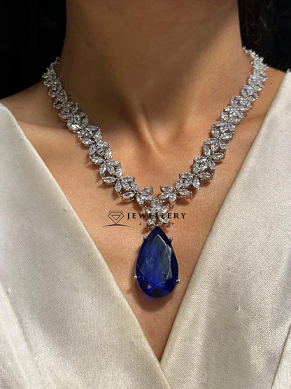 AAHANA CZ DIAMOND NECKLACE N-1442