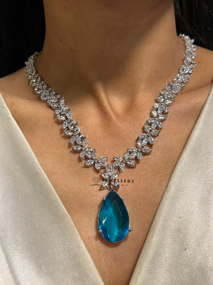 AAHANA CZ DIAMOND NECKLACE N-1442