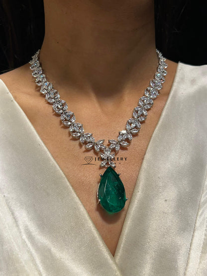 AAHANA CZ DIAMOND NECKLACE N-1442