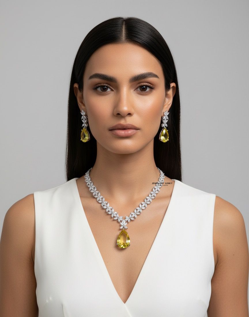 AAHANA CZ DIAMOND NECKLACE N-1442