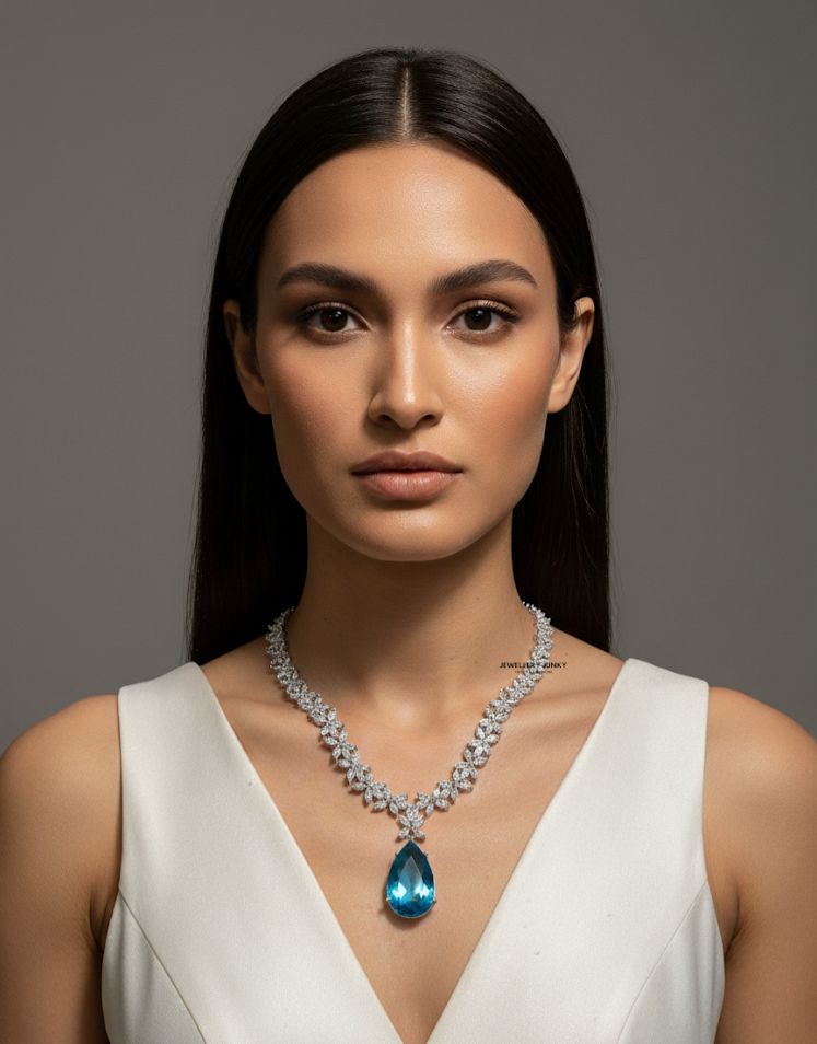 AAHANA CZ DIAMOND NECKLACE N-1442