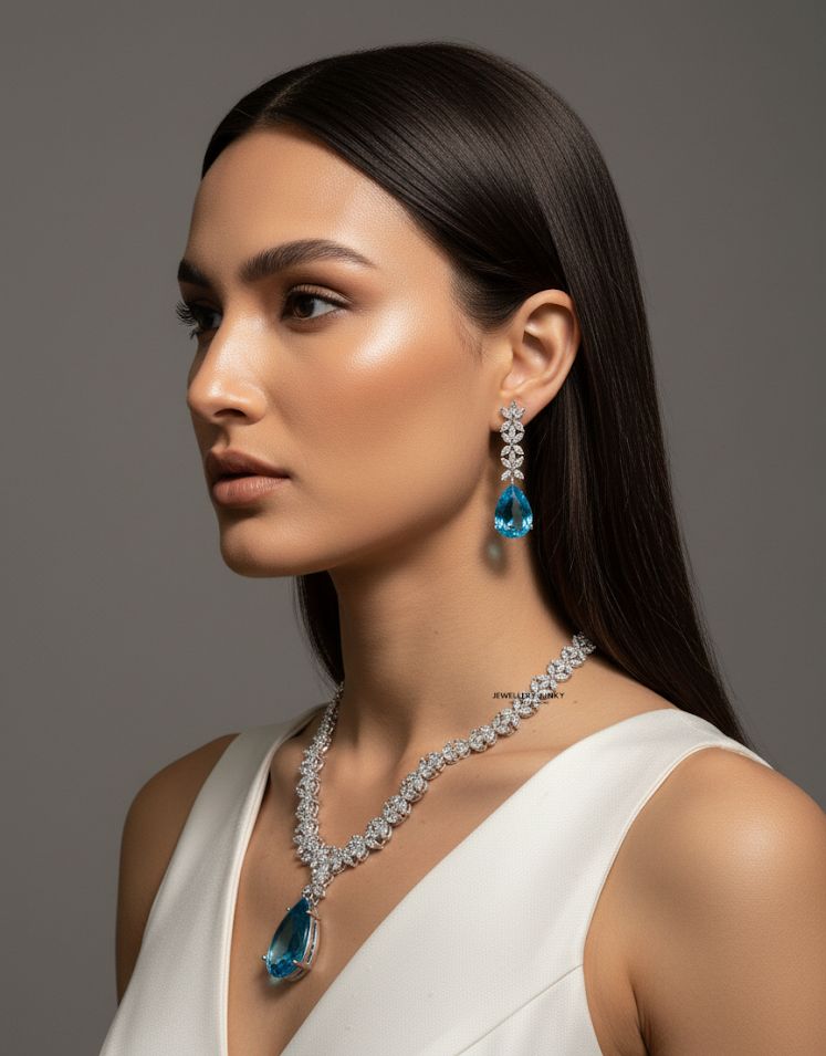 AAHANA CZ DIAMOND NECKLACE N-1442