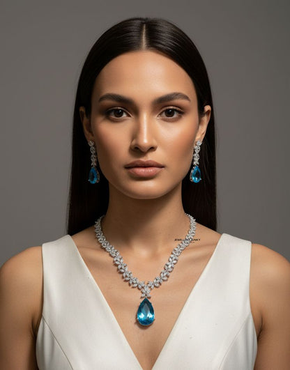 AAHANA CZ DIAMOND NECKLACE N-1442