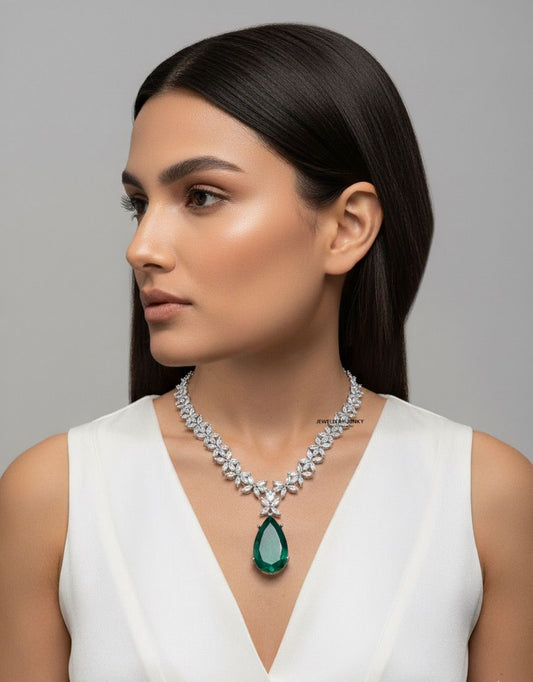 AAHANA CZ DIAMOND NECKLACE N-1442