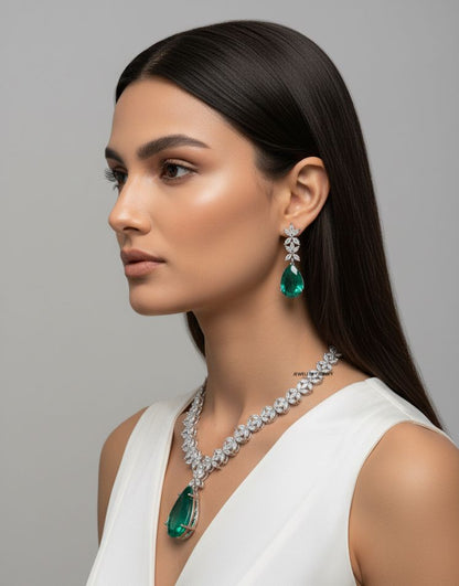 AAHANA CZ DIAMOND NECKLACE N-1442