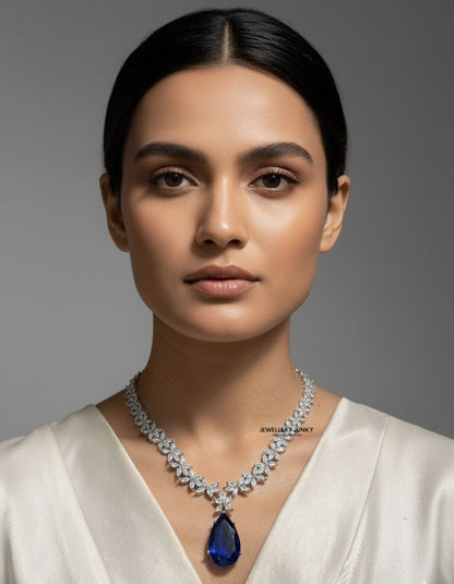 AAHANA CZ DIAMOND NECKLACE N-1442