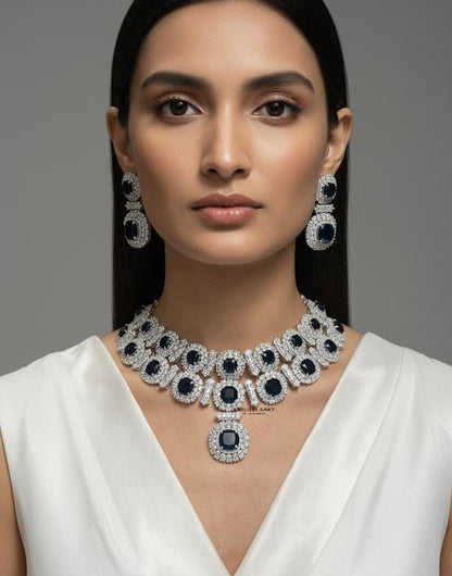 AMIYA DIAMOND EMERALD NECKLACE N-1044