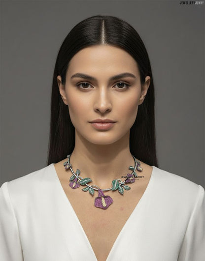 ZOFFANY INVISIBLE FLORAL NECKLACE