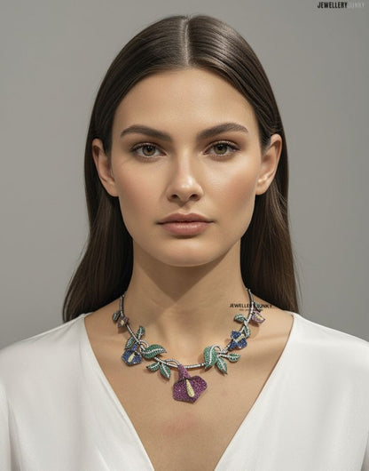ZOFFANY INVISIBLE FLORAL NECKLACE
