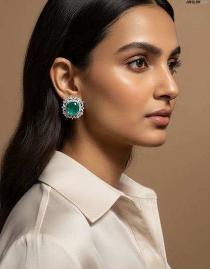 REHANA CUSION CUT CZ DIAMOND NECKLACE