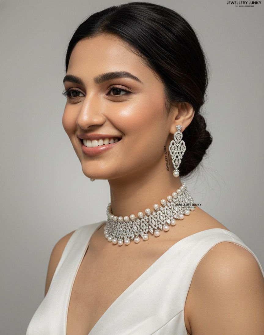 BLAKE DIAMOND CHOKER NECKLACE N-1054