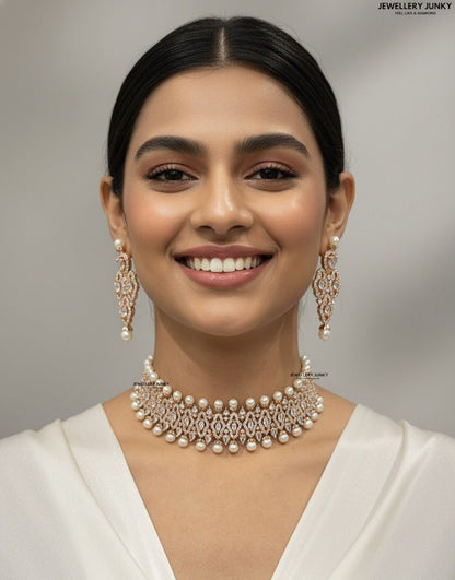 BLAKE DIAMOND CHOKER NECKLACE N-1054