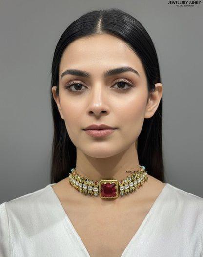 GHUFRAN KUNDAN NECKLACE