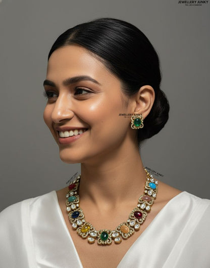 FAZLUNA KUNDAN NECKLACE N-1541