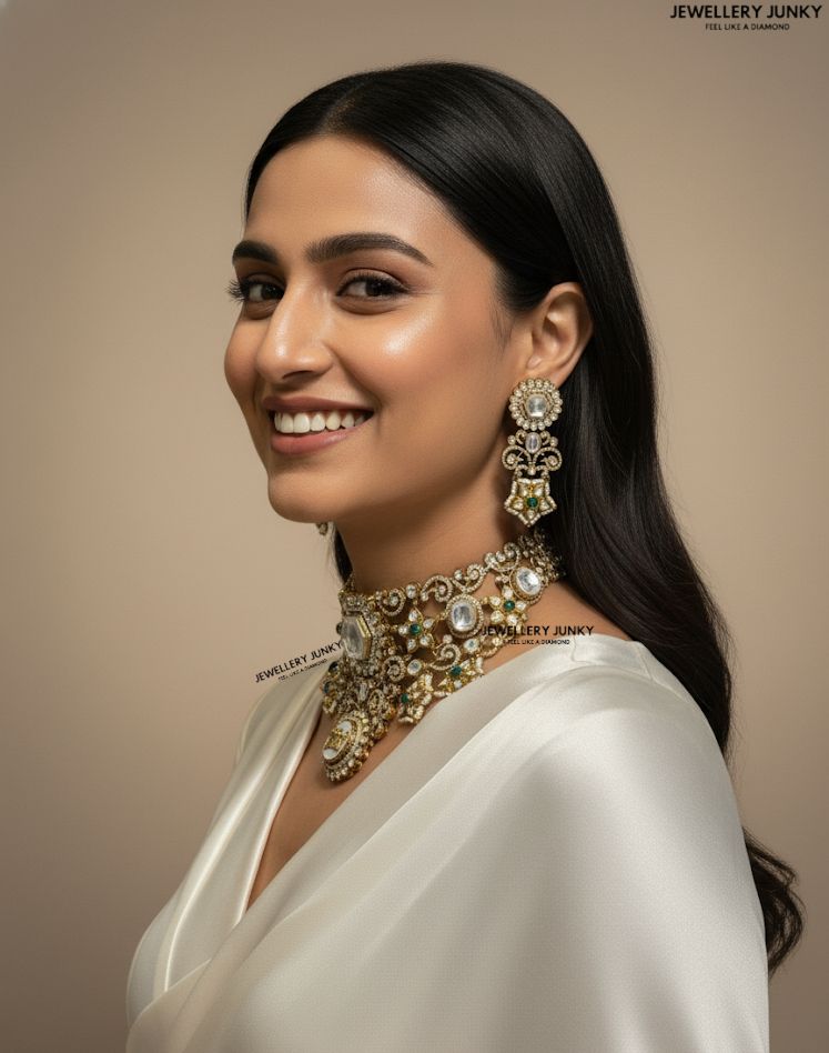 RABIA KUNDAN VICTORIAN NECKLACE