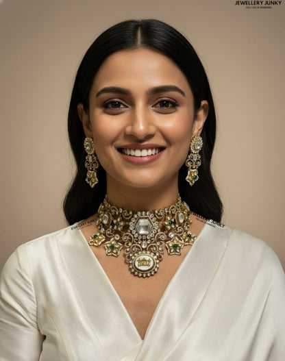 RABIA KUNDAN VICTORIAN NECKLACE