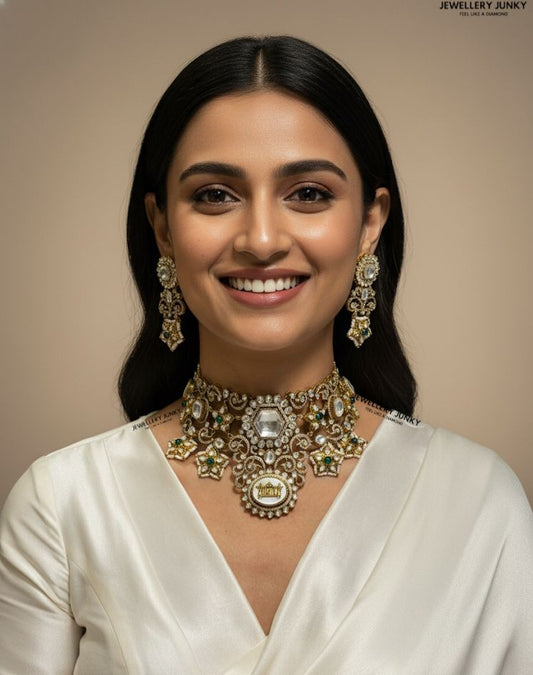 RABIA KUNDAN VICTORIAN NECKLACE