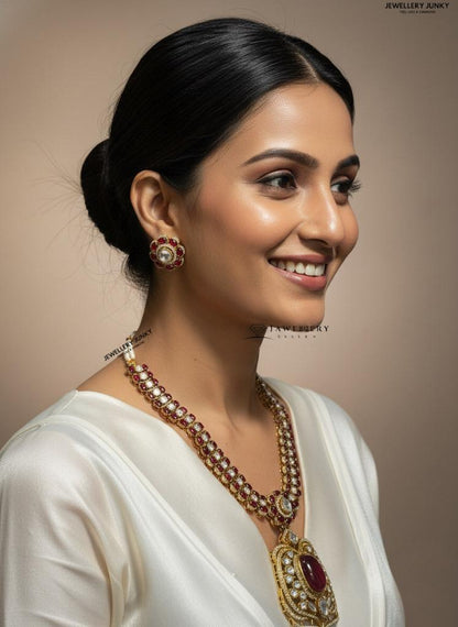 NOURA KUNDAN NECKLACE