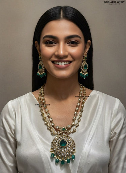 GAHANA KUNDAN EMERALD NECKLACE