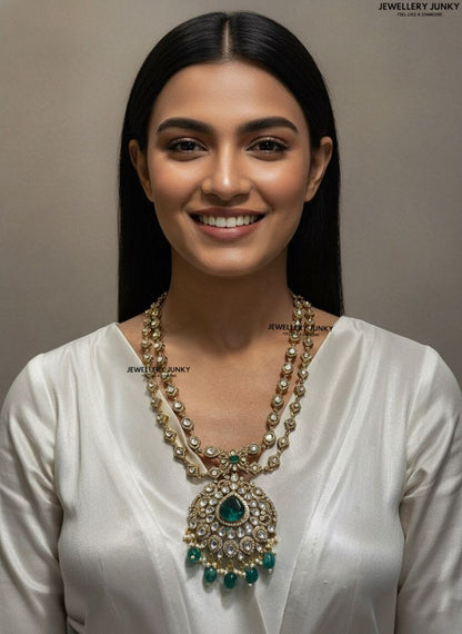 GAHANA KUNDAN EMERALD NECKLACE