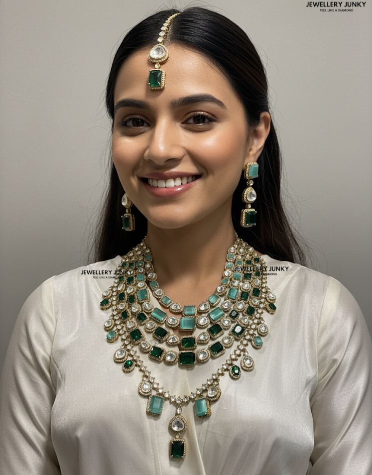 PARINEETI EMERALD NECKLACE
