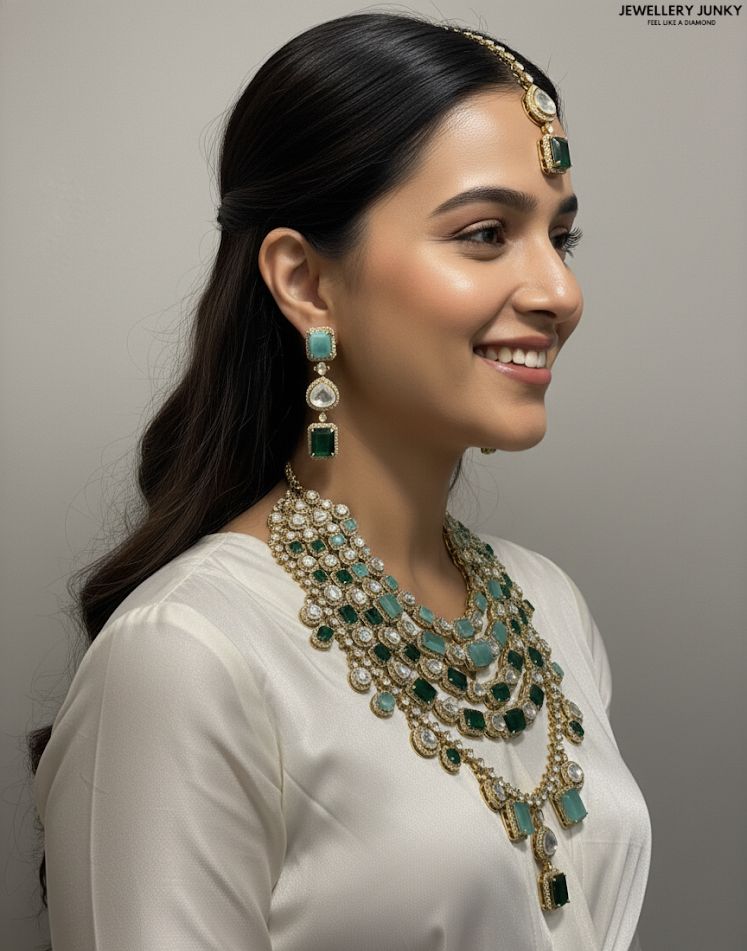 PARINEETI EMERALD NECKLACE