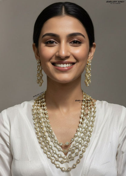 SHAIMA KUNDAN LAYERED NECKLACE