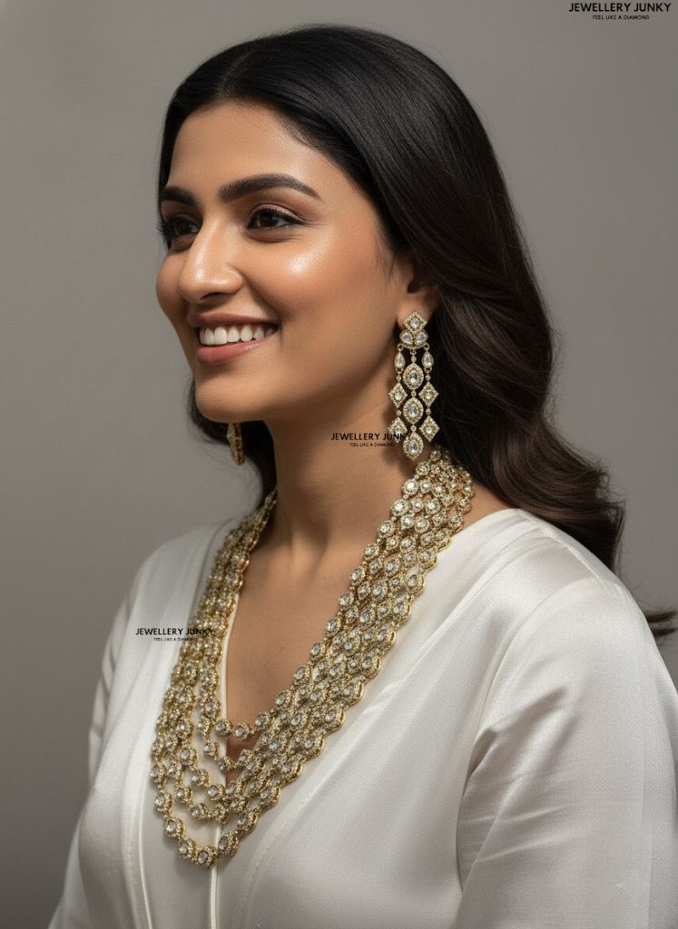 SHAIMA KUNDAN LAYERED NECKLACE