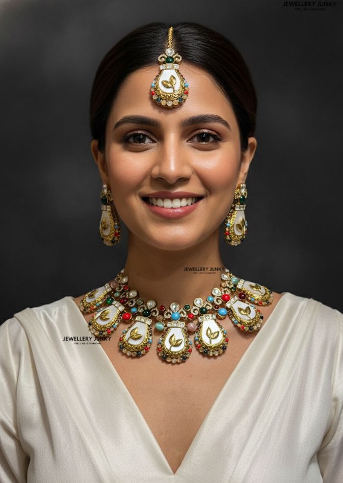 AMENA NAVRATAN KUNDAN NECKLACE