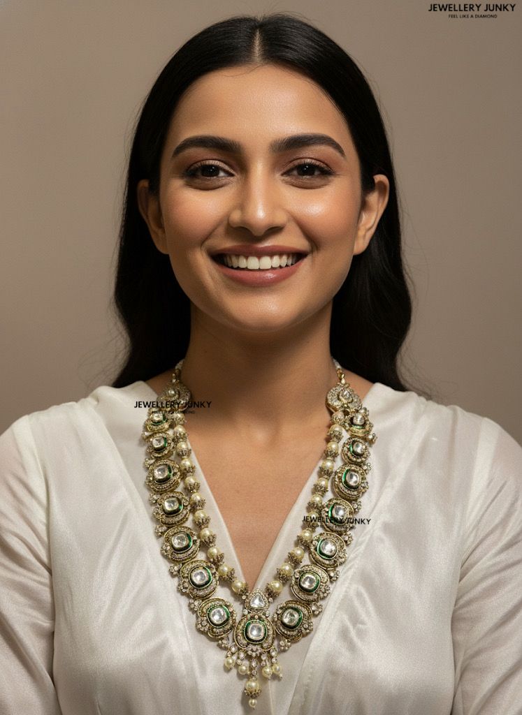 MEGHALI KUNDAN PEARL VICTORIAN NECKLACE