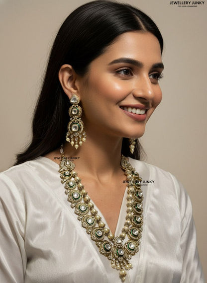 MEGHALI KUNDAN PEARL VICTORIAN NECKLACE