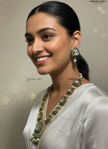 SASHA KUNDAN MOISSANITE NECKLACE
