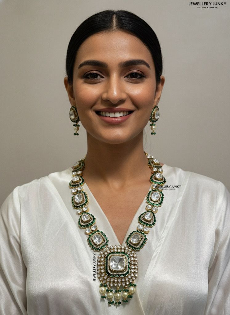 SASHA KUNDAN MOISSANITE NECKLACE
