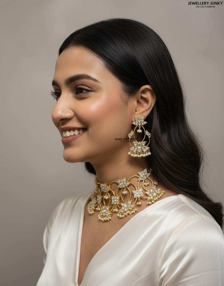 SHIFA LOTUS KUNDAN NECKLACE