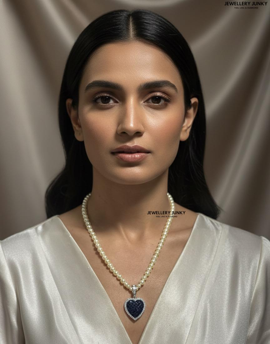 ROWENA PEARL DIAMOND NECKLACE