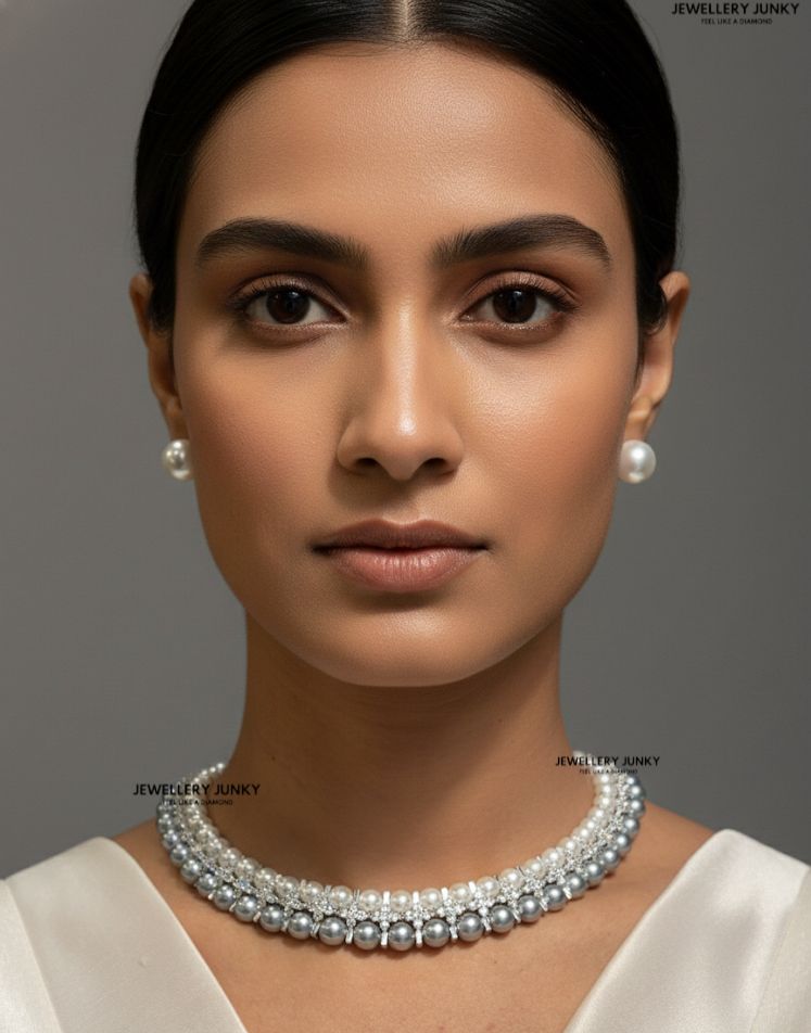 ZIA PEARL DIAMOND NECKLACE